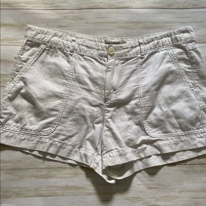 Gap white linen shorts